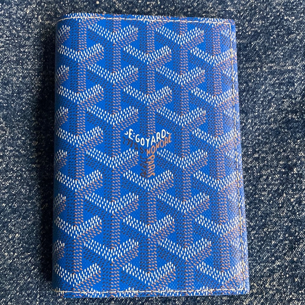 GOYARD PASSPORT COVER coated canvas bifold wallet